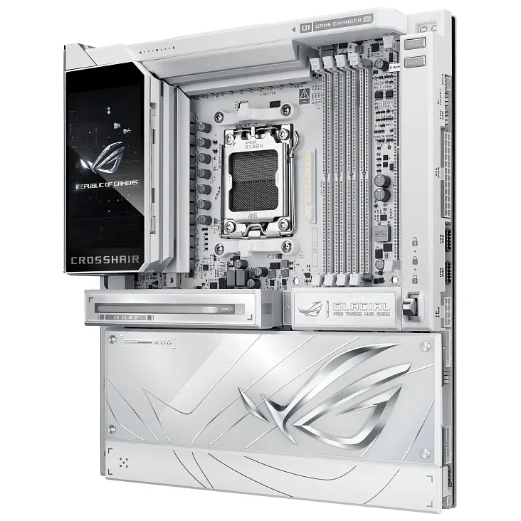 ASUS Материнська плата ROG CROSSHAIR X870E GLACIAL sAM5 X870E 4xDDR5 M.2 USB Type-C Wi-Fi BT E-ATX білий - фото 9