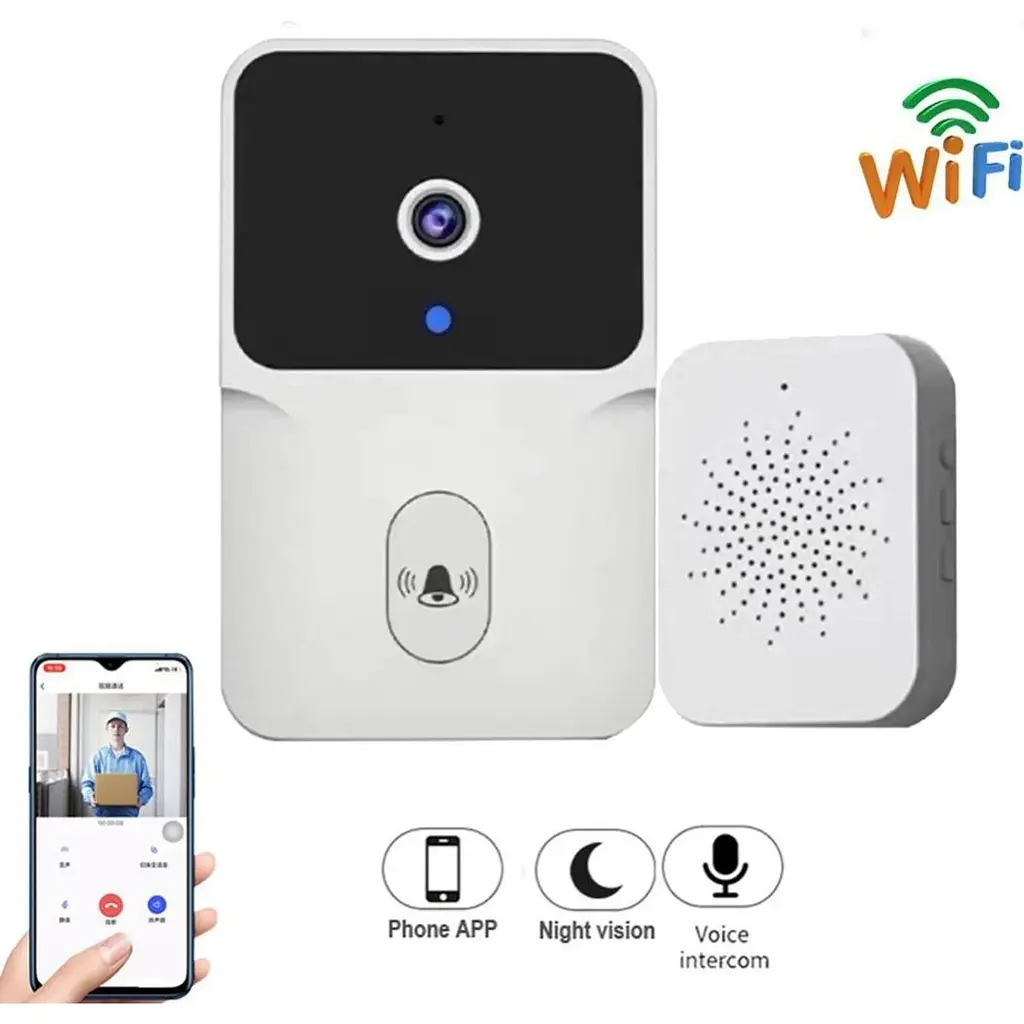 Розумний відео-дзвінок Xingmos WIFI Doorbell X10PRO Білий - фото 3