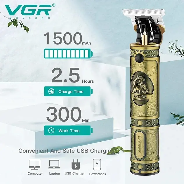 Тример для бороди VGR V-085 - фото 10