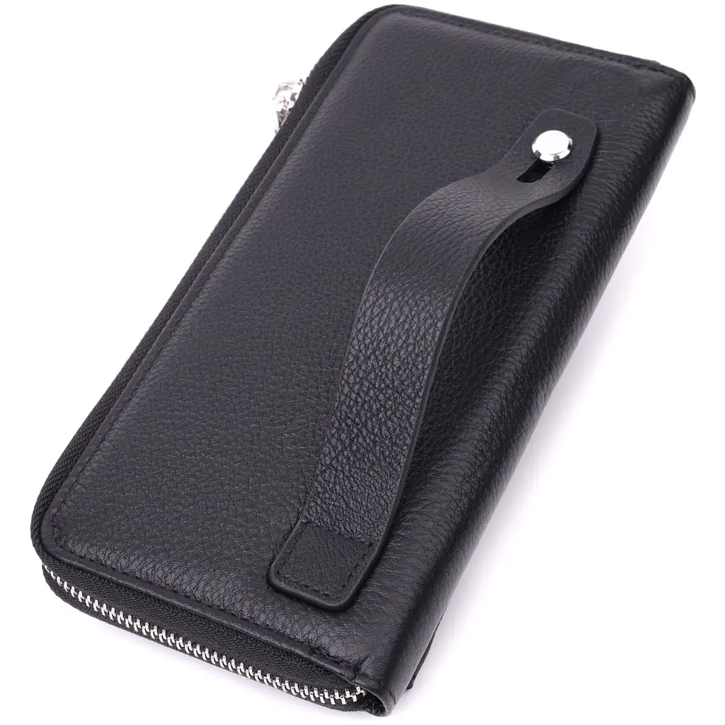 Функціональний гаманець-клатч унісекс з натуральної шкіри ST Leather 22529 чорний - фото 6