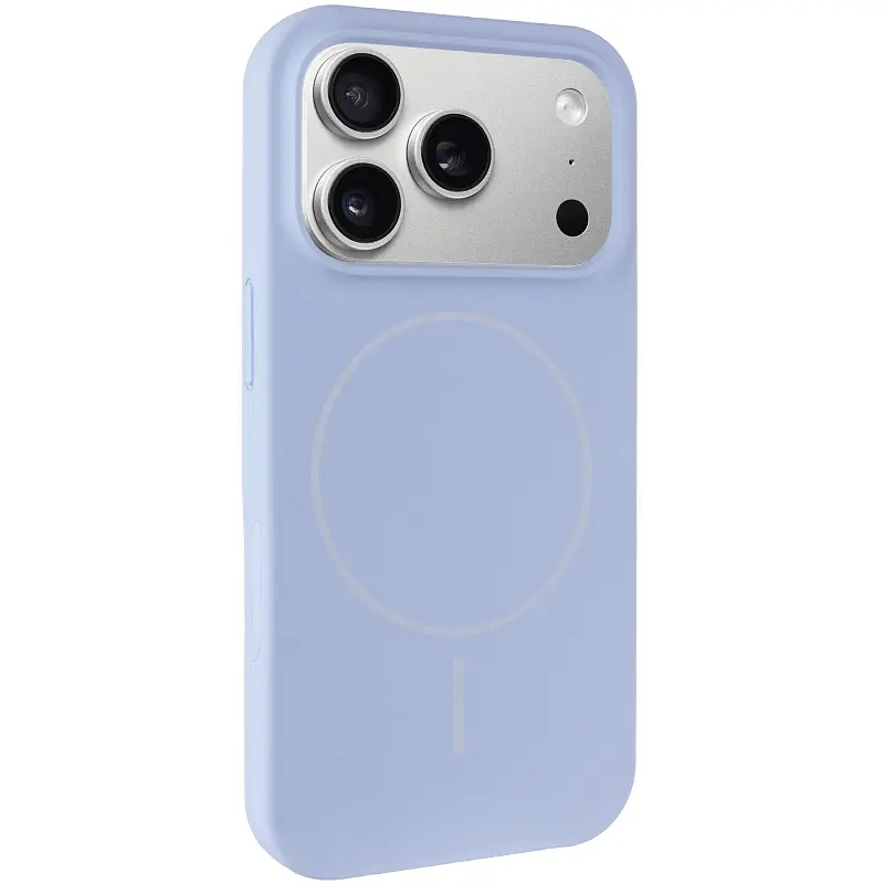 Чохол Epik Silk Full Protective (AA) NO LOGO with Magnetic Fit для Apple iPhone 17 Pro Max / 18 Pro Max Блакитний / Lilac Blue