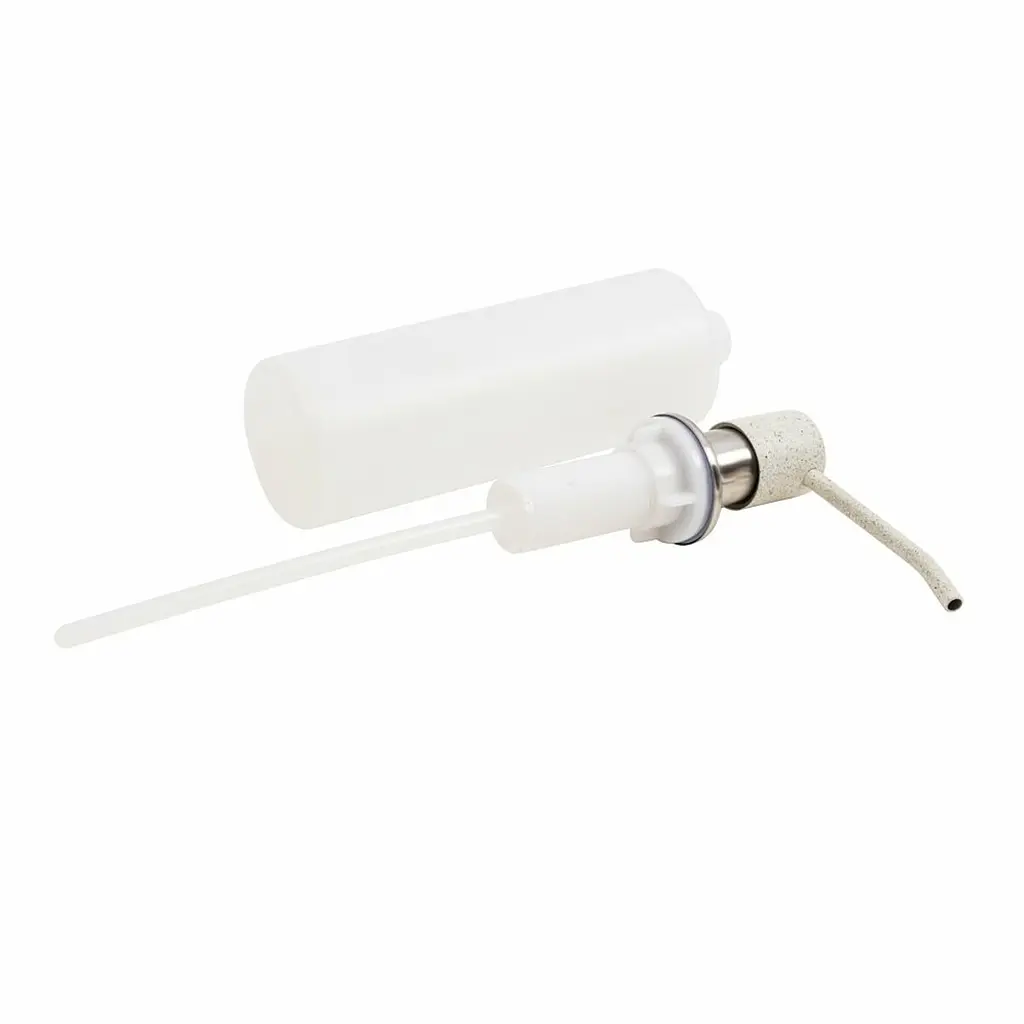 Дозатор миючого засобу Platinum Brushed SA001 білий в крапку, Білий - фото 2