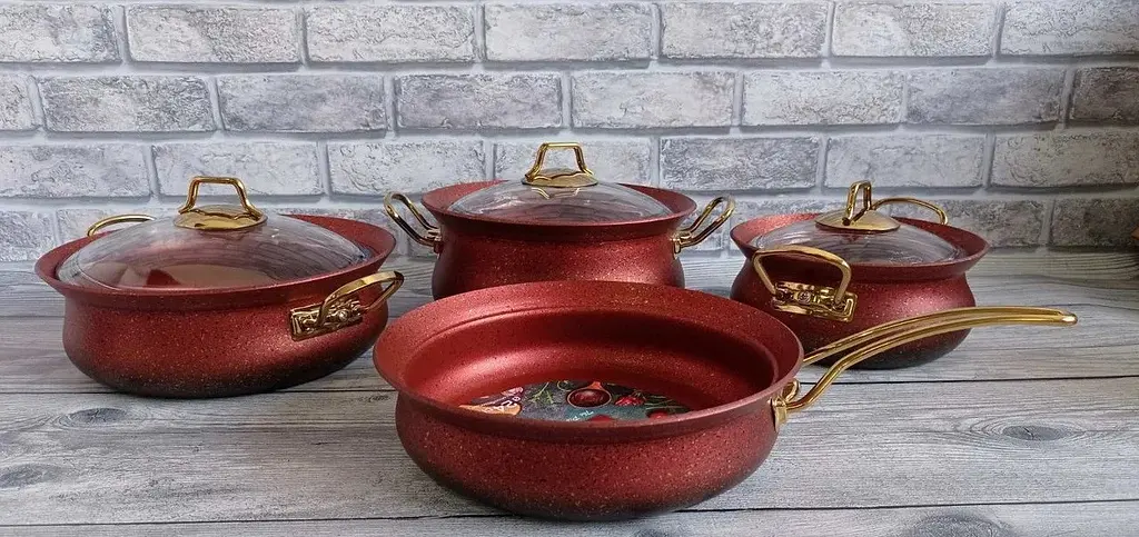 Набір посуду O.M.S. Collection 3044 Red 7 предметів