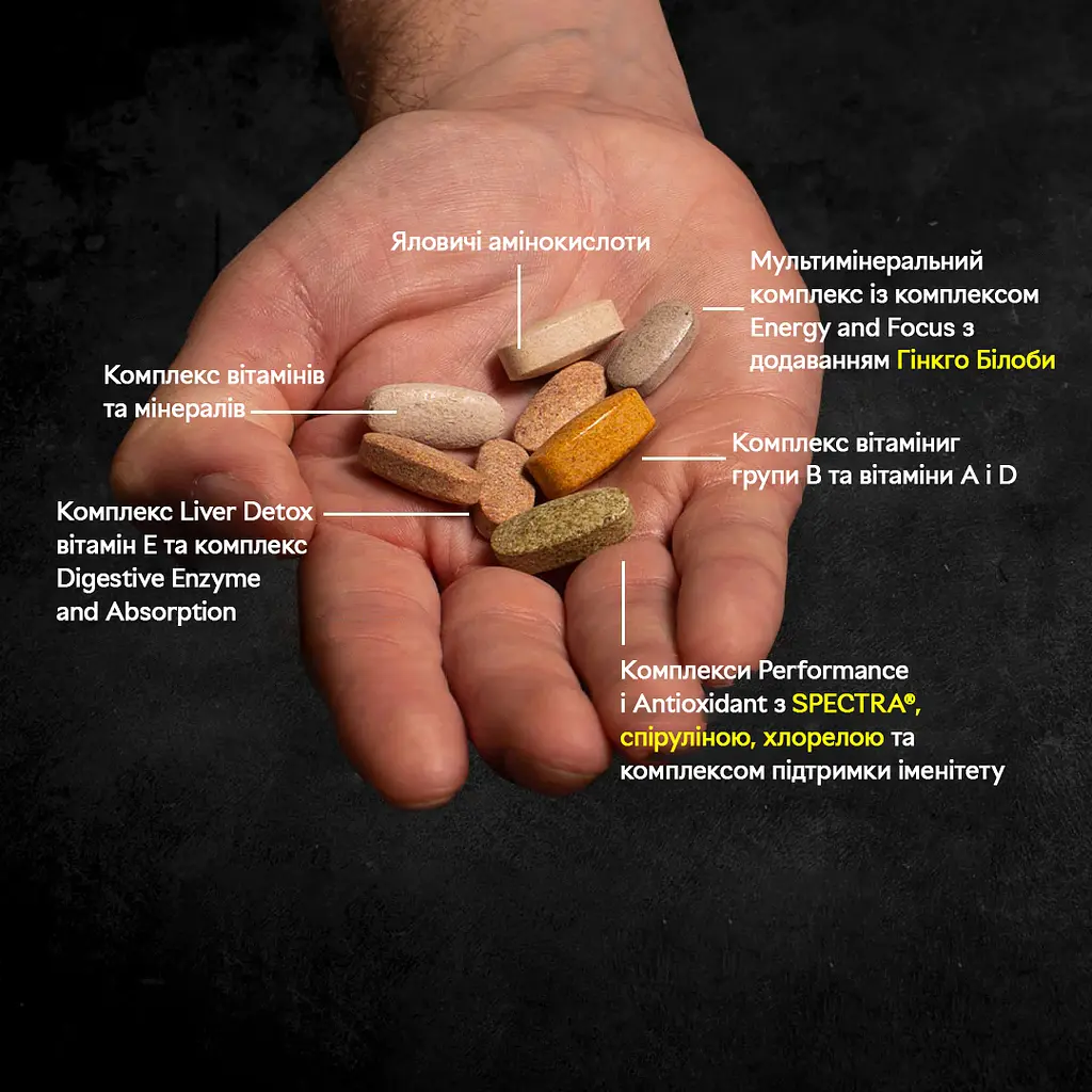 Вітаміни та мінерали Universal Nutrition Animal Pak, 30 пакетиків - фото 2