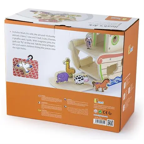 Деревянный сортер Viga Toys Ковчег со зверятами (50345) - фото 5
