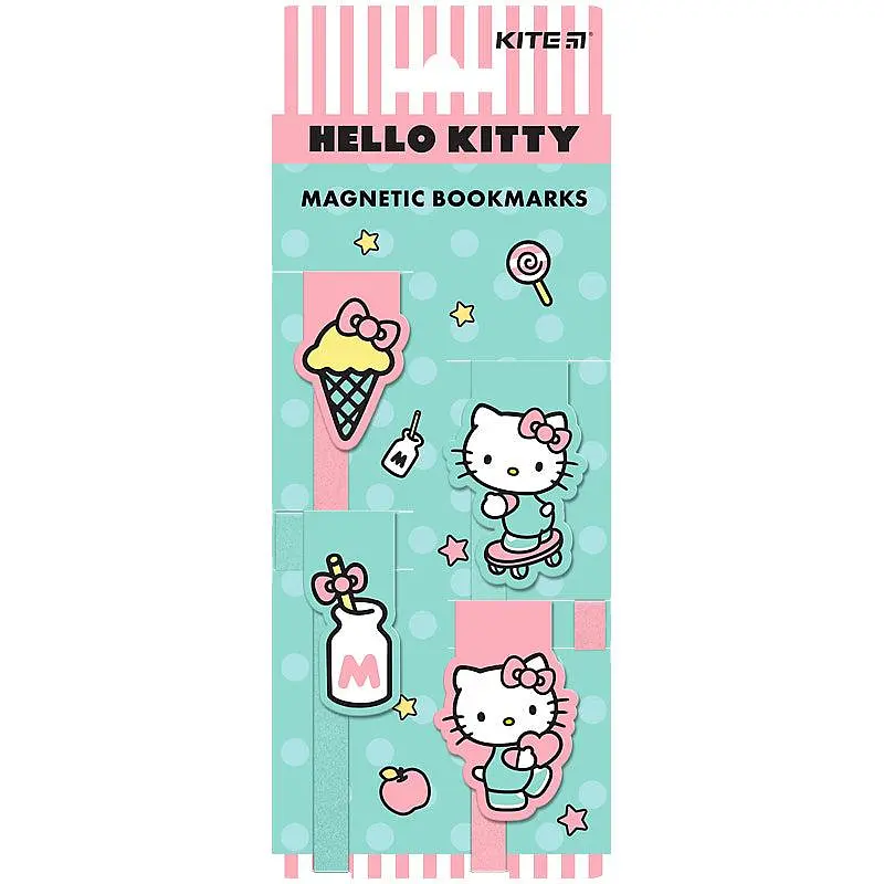 Магнітна закладка-лясе, 4 шт в наборі Hello Kitty HK24-497-1 Kite