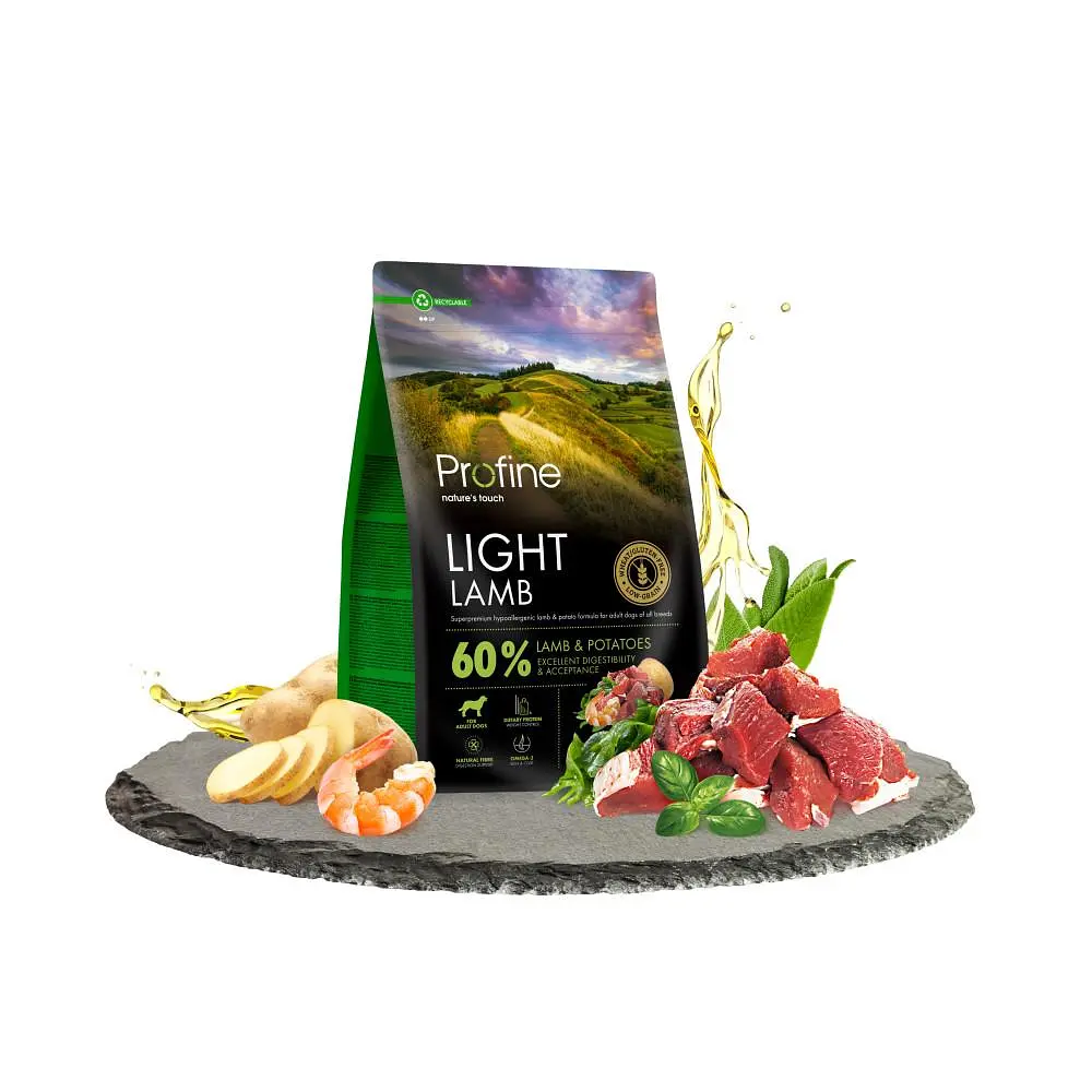 Сухий корм Profine Light Lamb and Potatoes для собак із надмірною вагою, з ягням та картоплею, 3 кг - фото 2