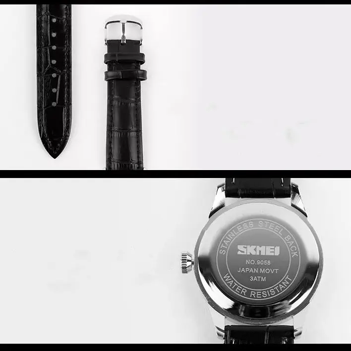 Наручний годинник чоловічий Skmei 9058 Black Man Stainless Steel, 9058SBK-B (18411) - фото 4