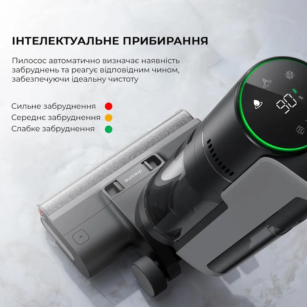 Вертикальний миючий пилосос Dreame Wet&Dry Vacuum Cleaner H12 Pro (HHR25A) - фото 3