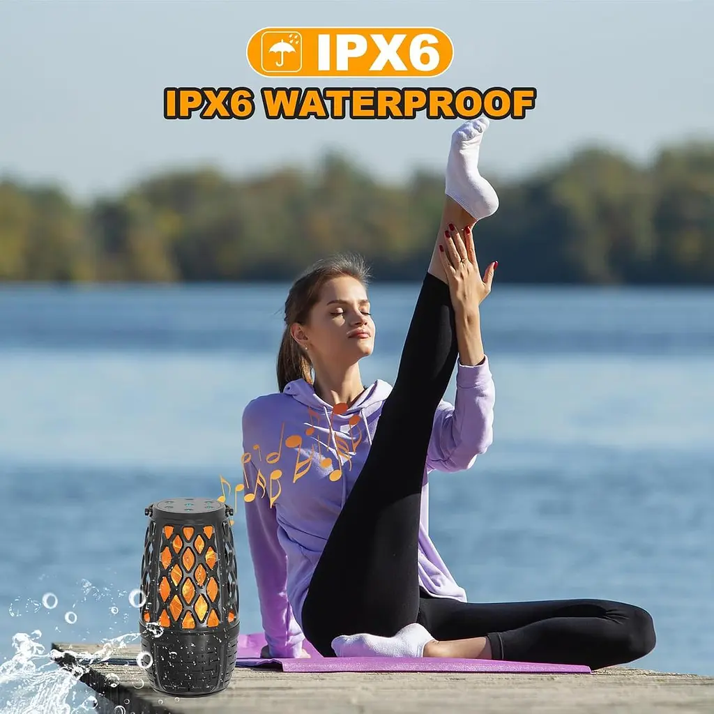 Вулична Bluetooth-колонка Viiwuu з підсвічуванням, декором, крутими гаджетами, синхронізацією до 100 пристроїв, бездротова портати - фото 4