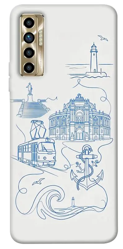 TPU чохол Demsky Southern pearl для TECNO Camon 17P