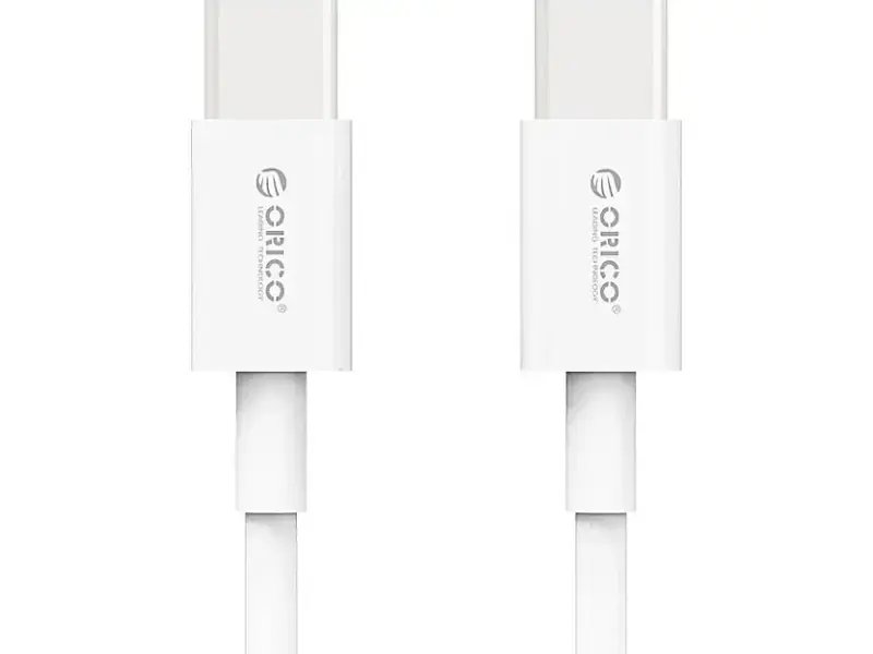 Кабель Orico USB Type-C to USB Type-C 100W 1m White (CA913381)