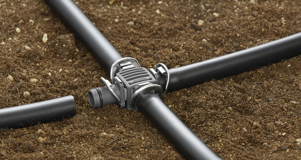 З'єднувач хрестоподібний Gardena Micro-Drip System Quick & Easy для шлангів 13 мм, 2 шт (08339-29) - фото 2