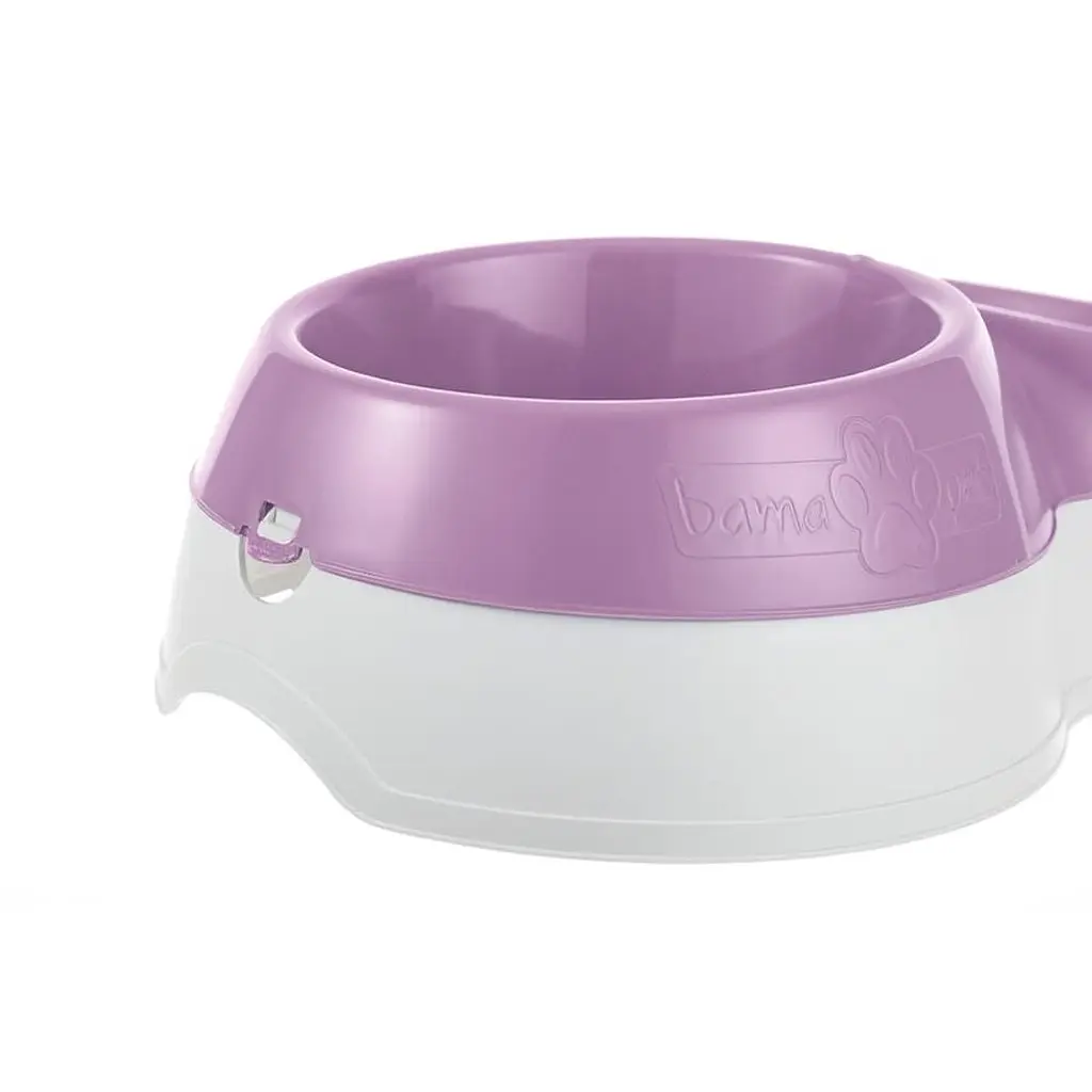 Миска для корму з подвійним дном для води Medium 33x20x9h, бузковий - фото 3