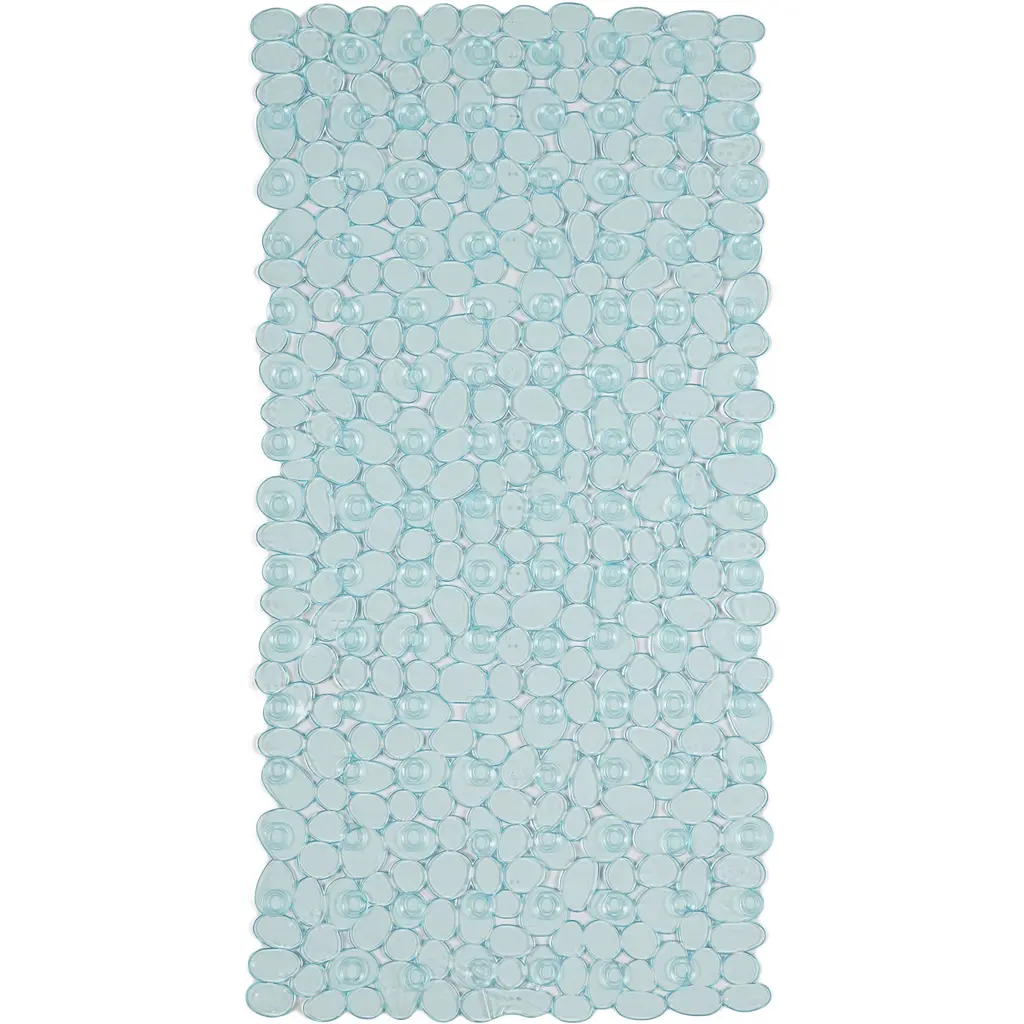 Килимок для ванної Eco Fabric Галька 68х34 см прозоро-блакитний (6834-003) - фото 2