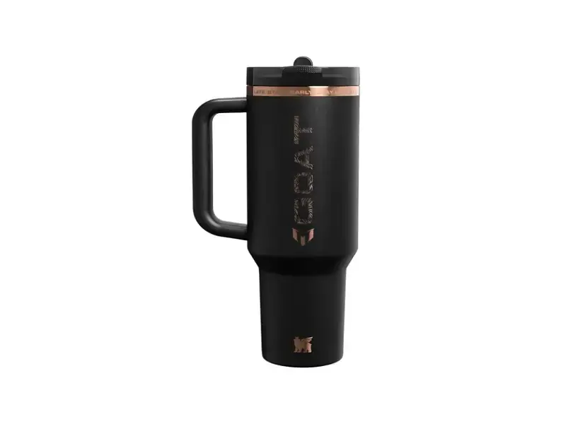 Термокухоль Stanley Quencher ProTour Flip Straw Tumbler Messi GOAT 1.18 л Black (100000115565) - фото 2