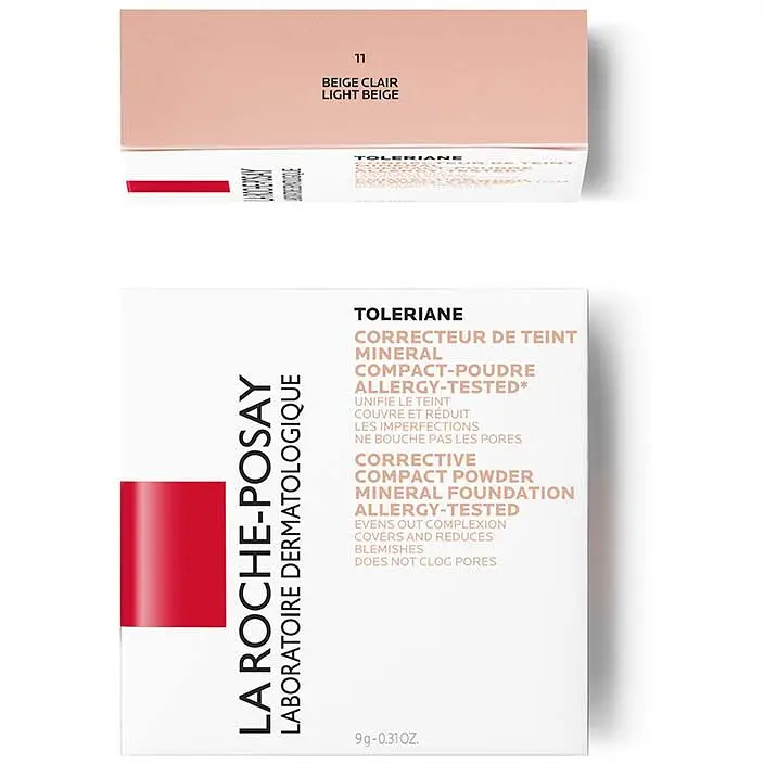 Корректирующая компактная пудра для лица La Roche-Posay Toleriane Teint Mineral SPF 25 тон 11 (Cветло-бежевый) 9.5 г - фото 3