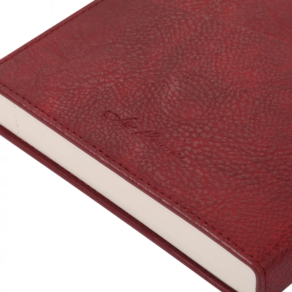 Щоденник-діловий записник А5 Leo Planner Credo 2026 інтегральний бордовий 368 сторінок (252645) - фото 7