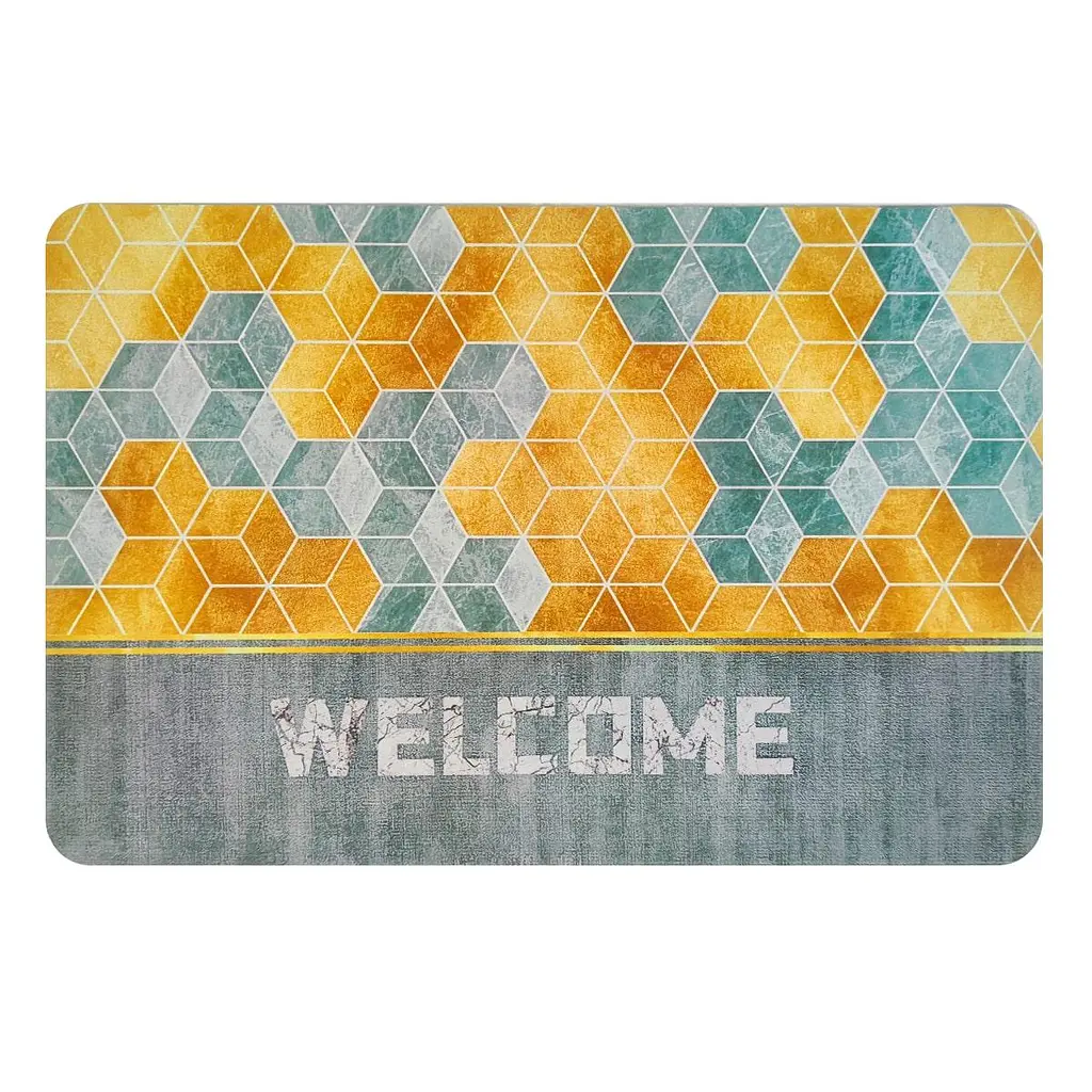 Вологопоглинаючий килимок Sticker Wall куби Welcome 40x60CMx3MM (D) SW-00001561 - фото 3
