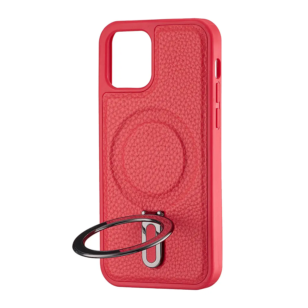 Чохол Jinduka Leather Ringo iPhone 12 Pro Red - фото 4
