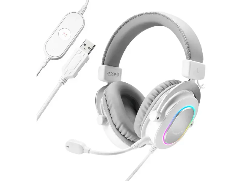 Навушники з мікрофоном Fifine H6 White (H6W) - фото 2