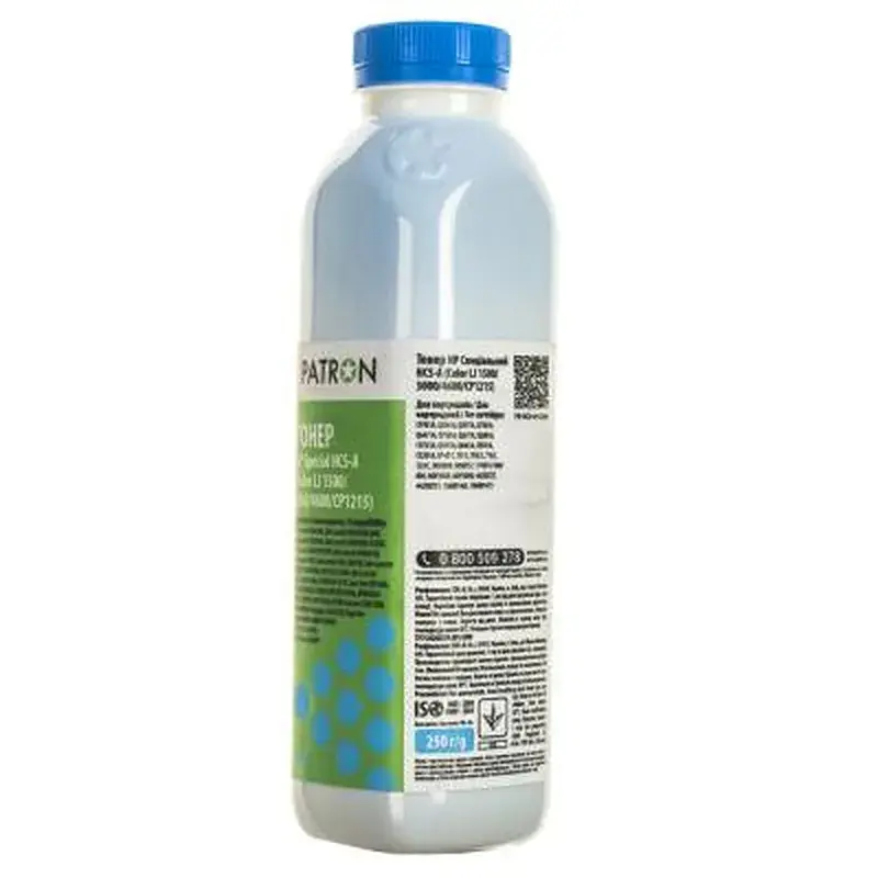 Тонер HP CLJ 1500/3000/4600/CP1215) CYAN 250г Patron (HCS-A-C-250) - фото 2