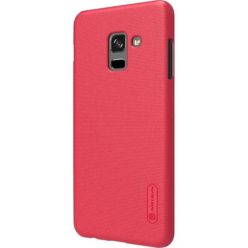 Чехол-накладка Nillkin Super Frosted Shield Samsung Galaxy A8 Plus 2018 SM-A730 Red - фото 3