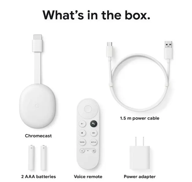 Беспроводная приставка медиаплеер Google Chromecast with Google TV HD (GA03131-US) - фото 4