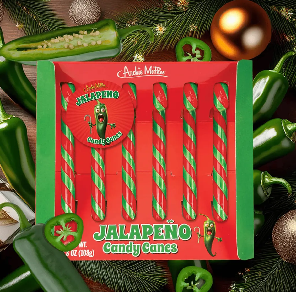 Льодяники-тростини Archie McPhee Jalapeno Candy Canes 108г - фото 5