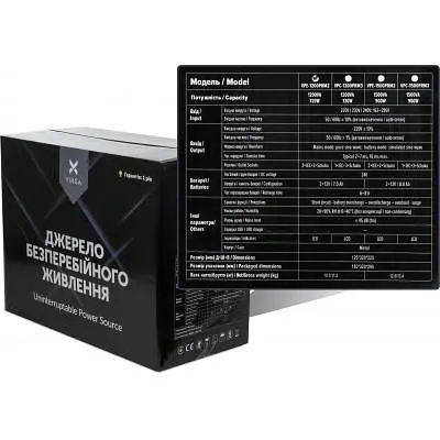 Пристрій безперебійного живлення Vinga LED 1200VA ( (VPE-1200PRM2) ) (VPE-1200PRM2) - фото 6