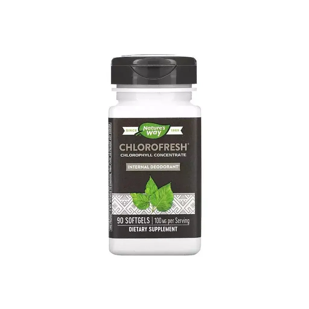 Трави Nature's Way Хлорофіл концентрат, Chlorophyll Concentrate, 90 гелевих капсул (NWY-03550)