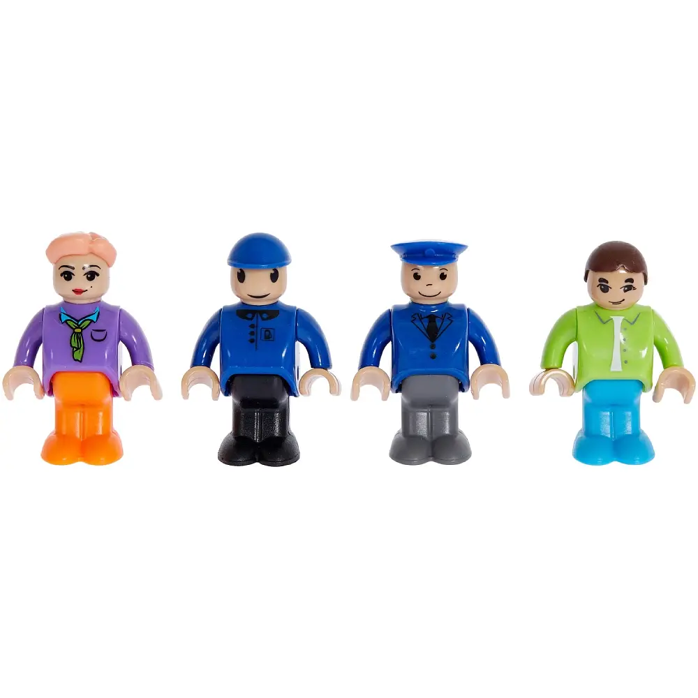 Конструктор Zipp Toys Потяг DF11 Z з рельсами, синій - фото 2