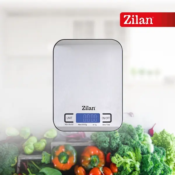 Кухонні ваги Zilan ZLN2984 до 5 кг з платформою з нержавіючої сталі - фото 9