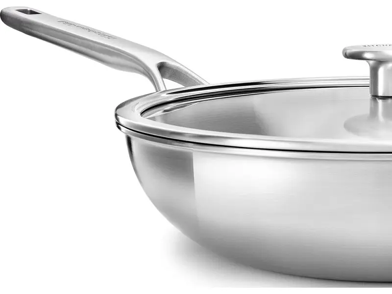 Сковорода ВОК KitchenAid Multi-Ply Stainless Steel 28см (CC003254-001) - фото 3