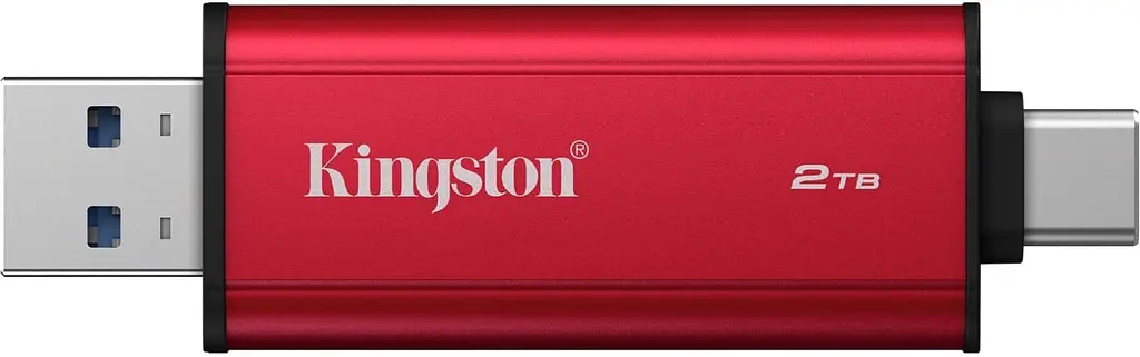 Портативний SSD Kingston 2TB USB 3.2 Gen 2 Dual USB-A R1050/W950MB/s - фото 3