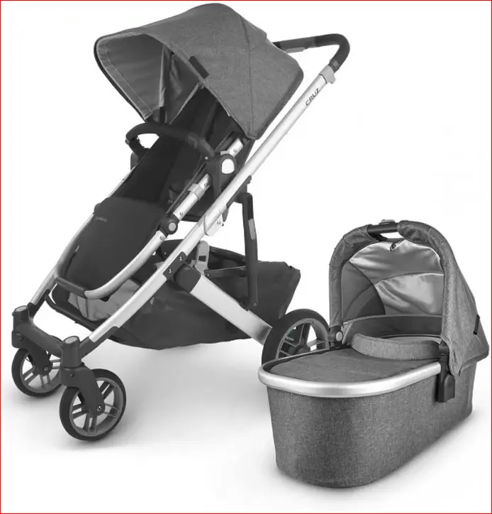 Универсальная коляска 2 в 1 UPPAbaby CRUZ 2, JORDAN (графитово-серый меланж/серебристая рама/черная кожа) - фото 2