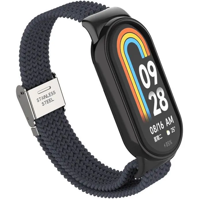 Ремінець ArmorStandart Braided Solo Loop для Xiaomi Smart Band 8 / 9 / 10 Charcoal (ARM86881) [94767] - фото 2