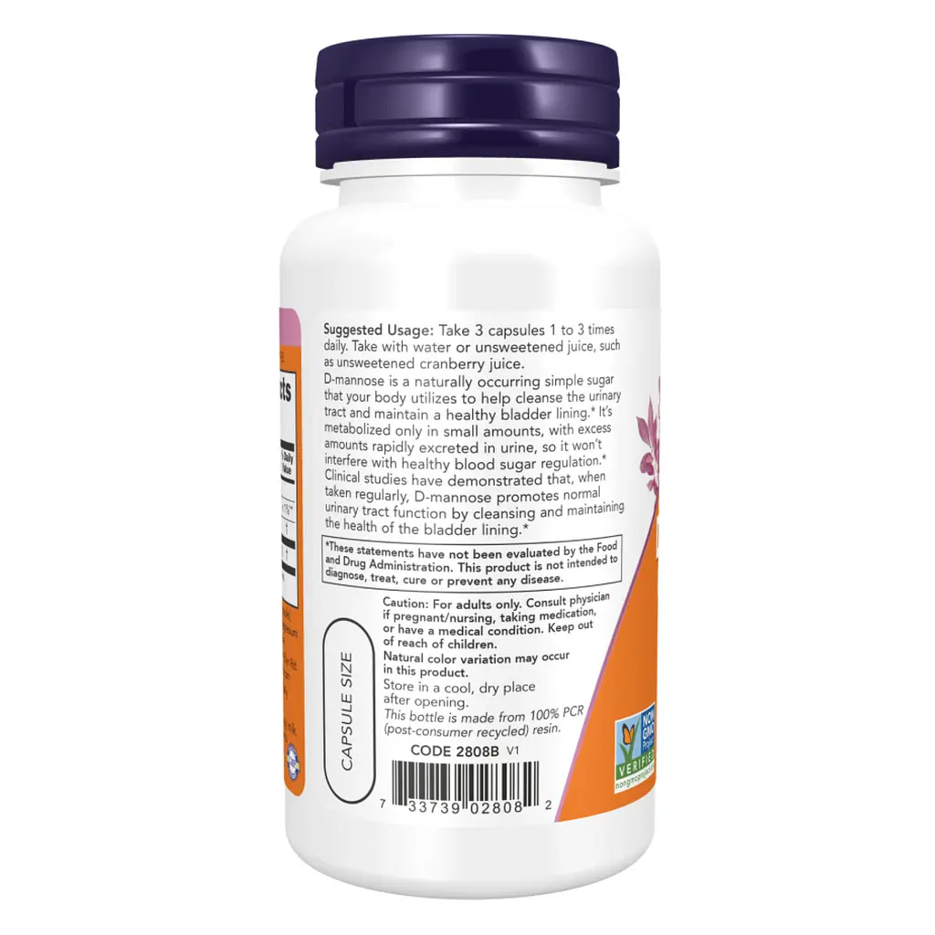 D-Mannose 500mg - 240 vcaps - фото 3