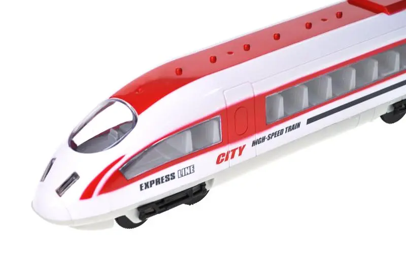 Іграшковий швидкісний поїзд на радіокеруванні світлозвукові ефекти Express Train 666-696A, в коробці р.77,8x10,5x13 см YG Toys - фото 4