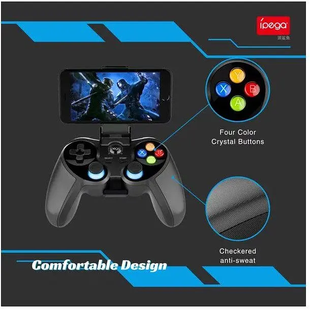 Геймпад джойстик для смартфона iPega PG9157 Ninja Bluetooth PC/Android/iOS Black - фото 8