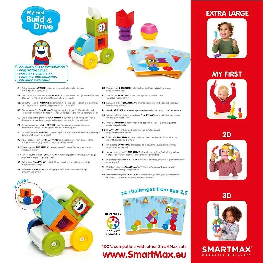 Магнитный конструктор SmartMax Мои первые едущие модели - фото 5