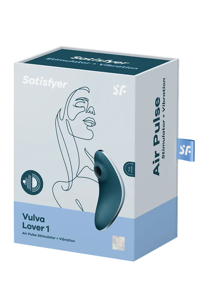 Вібратор Satisfyer Vulva Lover 1 Вакуумний, 12х5.4 см синій - фото 11