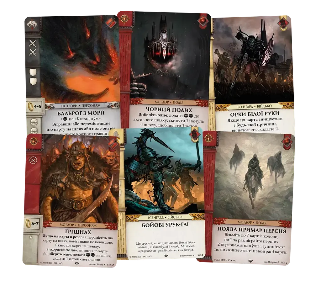 Настільна гра Війна Кільця. Карткова гра - Проти тіні (War of the Ring: The Card Game – Against the Shadow) - фото 6