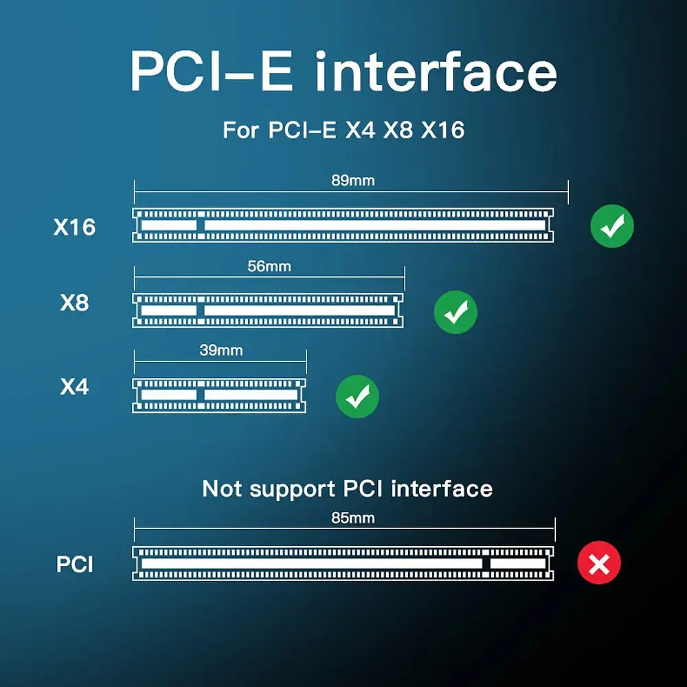 Плата - адаптер Fenvi SSD-X4 для дисків M.2 NVMe SSD PCI-E 4.0*4 для 2230 / 2242 / 2260 / 2280 - фото 6