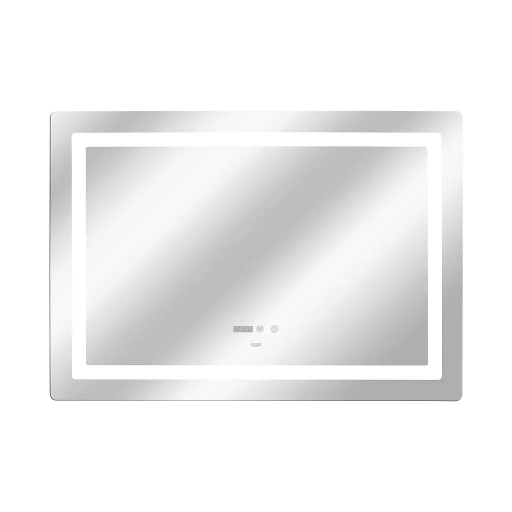 Дзеркало Qtap Mideya 1000x700 з LED-підсвічуванням Touch, з антизапотіванням, з годинником, диммером яскравості QT2078NCF10070W - фото 4