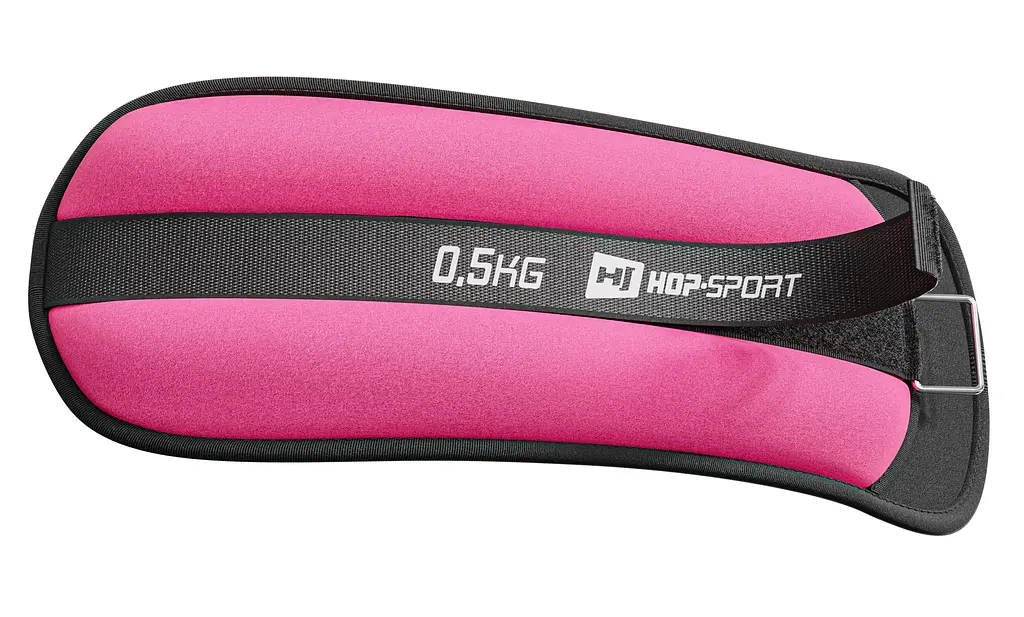 Обважнювачі для ніг та рук Hop-Sport HS-S001WB 2х0,5кг рожеві - фото 2