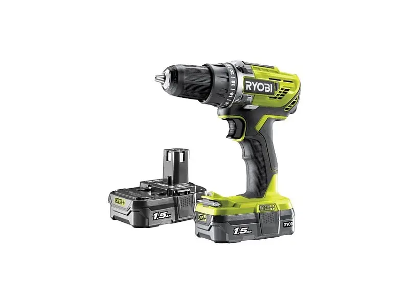 Шуруповерт акумуляторний Ryobi R18DD3-215GA17