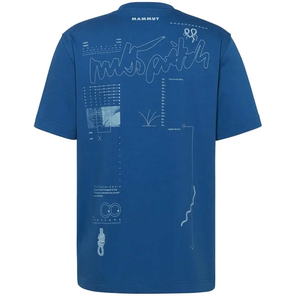 Футболка Mammut Base T-Shirt Men Multi-Pitch XL tschiel - фото 2