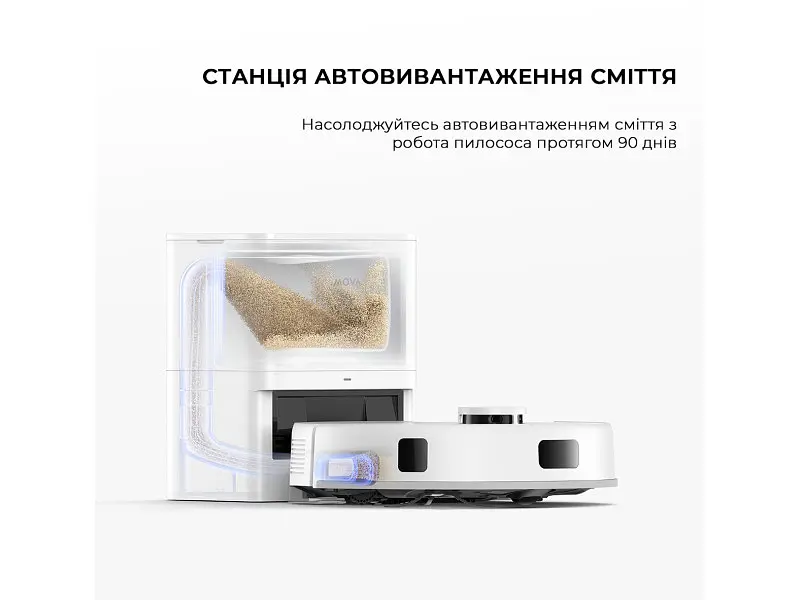 Робот-пилосос з вологим прибиранням Dreame Mova E20 Plus (RLE22GD) White - фото 6