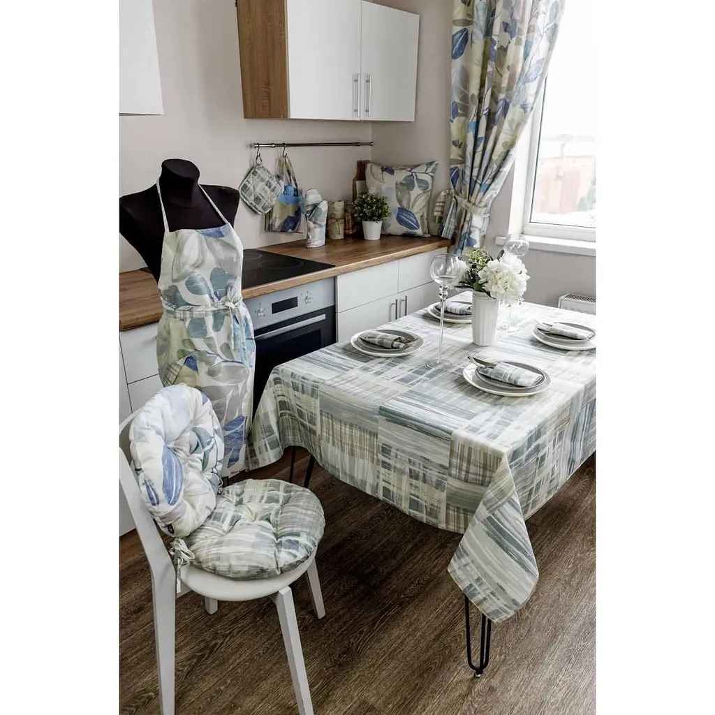 Скатертина Прованс Клітина 136х120 см (30896) - фото 5